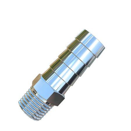 ALLIED TITANIUM 1/2 inch Hose to 1/4 inch NPT  Male Pipe Adapter, Grade 2 (CP) 0008480